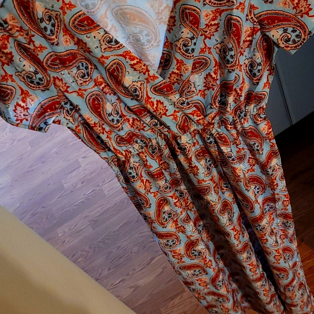 Paisley maxi dress / M
